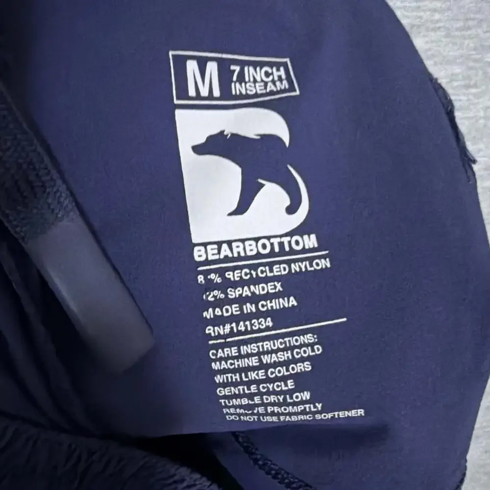 Bear Bottom Men's Size Medium Blue Nylon 7